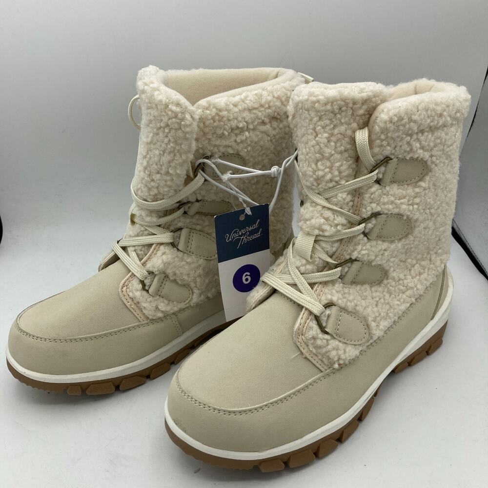 Women's Corie Shearling Hiker Winter Boots - Universal Thread 6 - Picture 2 of 7